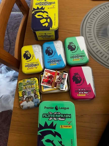 Photo of free Football card tins (Milton OX14) #1