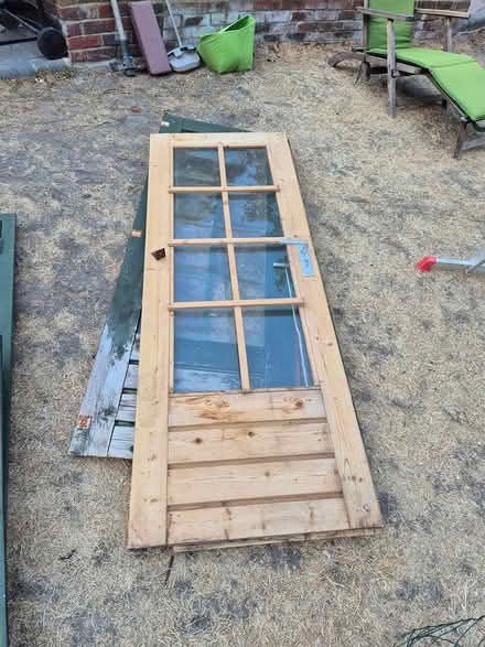 Photo of free 2 Large shed doors (Woodham, Woking GU21 5TN) #1