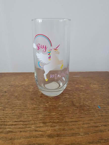 Photo of free Unicorn Drinking Glass (Waterlooville PO8) #1