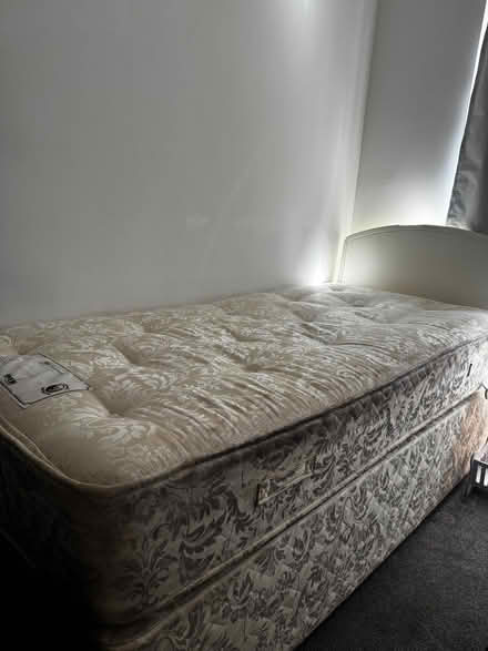 Photo of free Single bed with mattress & headboard (Woodhall Farm HP2) #1