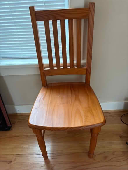 Photo of free Solid wooden chair (Woodridge near Perry School) #1