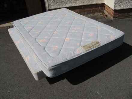 Photo of free Double Divan Bed with Mattress (Llangwstenin LL28) #2
