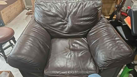 Photo of free Large leather armchair (BT48) #1