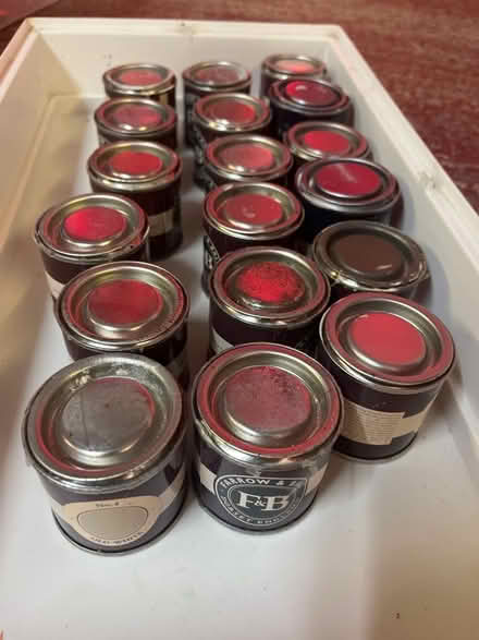 Photo of free Mostly farrow and ball sample pots (Bell Bar AL9) #1