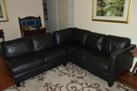 Photo of free Leather Couch (3231 Vineyard Ave) #1