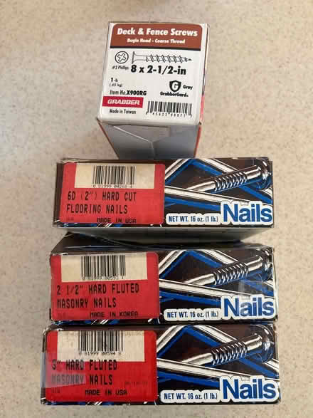 Photo of free Nails and screws (Saratoga) #1