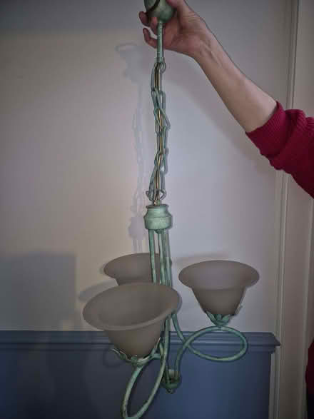 Photo of free Chandelier with frosted glass shades (Kingston KT2) #1