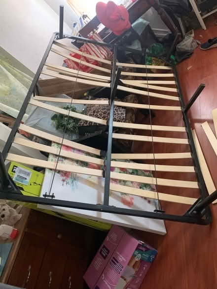Photo of free Full size bed frame (Miami, Fla) #1