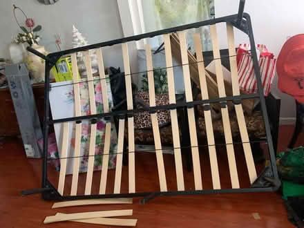 Photo of free Full size bed frame (Miami, Fla) #4