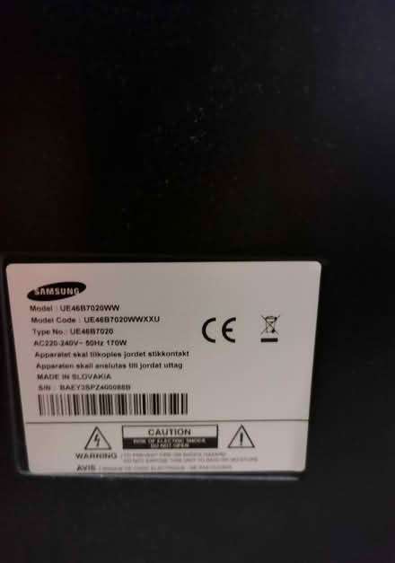 Photo of free Samsung 46 inch tv (KT3 new malden) #3