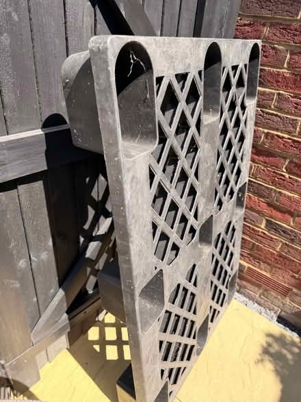 Photo of free Heavy duty plastic pallet collection heathy wood Copthorne (Copthorne RH10) #2