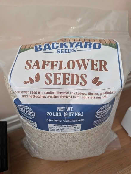 Photo of free 20 LB Safflower Bird seed (1533 Templeton Pl) #1