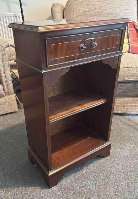 Photo of free Dark wood cabinet with single drawer (Penrith CA11) #1