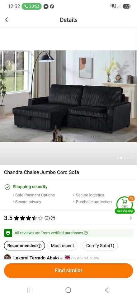Photo of Sofa bed (Ashton-U-Lyne OL6) #1