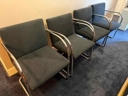 Photo of free 4 Blue Office Chairs (Vienna) #1