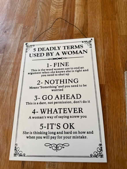 Photo of free Novelty hanging signs (St Albans AL4) #1