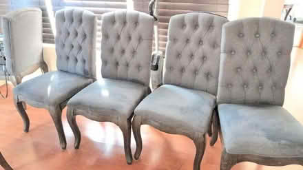 Photo of 5 grey dining chairs (Bladensburg) #1
