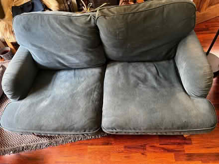 Photo of free Two seater blue sofa (Tollcross EH3) #1