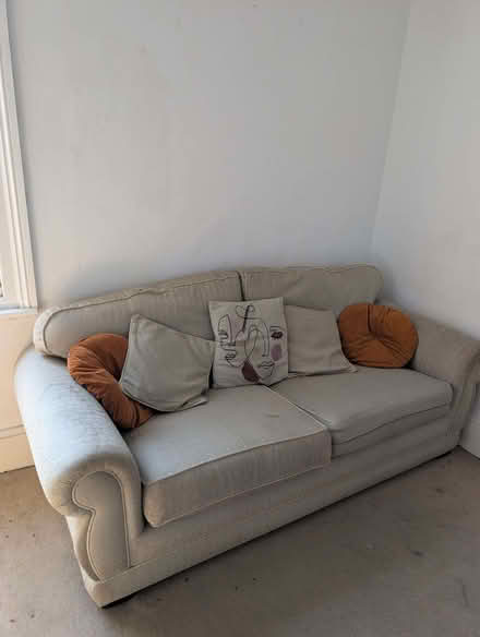 Photo of free Jacquard print roll arm 2 seater sofa (Hove Station area BN3) #1