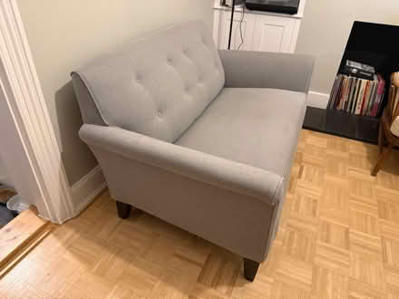 Photo of free Grey Heals reupholstered sofa (Epsom, KT18) #3
