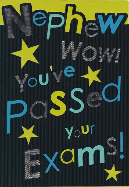 Photo of free Congratulations nephew you've passed your exams (Cob Lane B29) #1