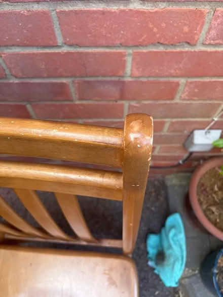 Photo of free 2 x wooden chairs (Lordship estate SG6 2) #3