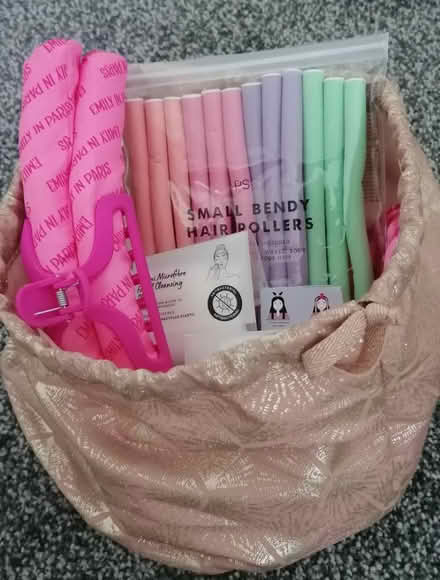 Photo of free Bendy Hair Rollers and Bag (LA1 Near Railway) #1