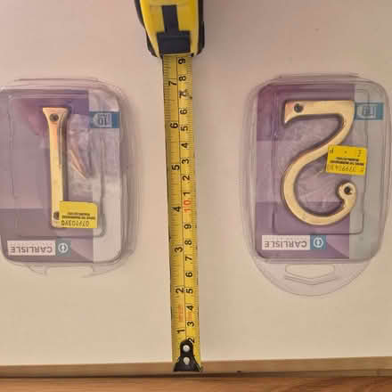Photo of free Brass Door Numbers 1 and 2 (Emmer Green RG4) #1
