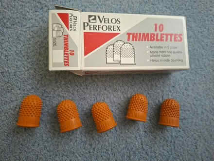 Photo of free Rubber thimbles (Welling DA16) #1