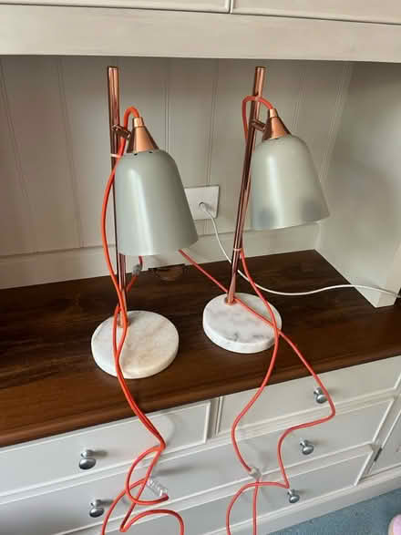 Photo of free Pair of Oliver Bonas lamps (Melbourn SG8) #2