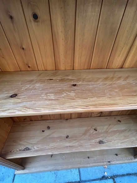Photo of free Large wooden bookshelf (Dn3 1ha) #2