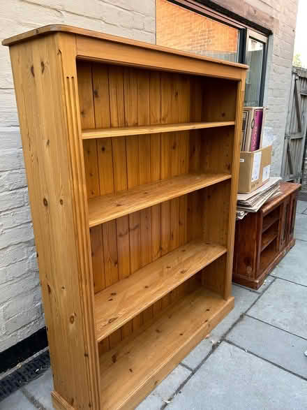 Photo of free Large wooden bookshelf (Dn3 1ha) #4