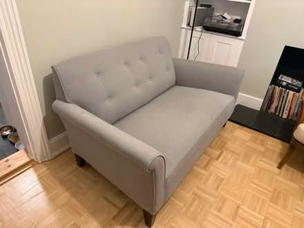 Photo of free Grey Heals reupholstered sofa (Epsom, KT18) #4