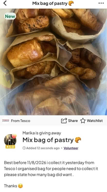 Photo of free Pastry 🥐 (TW13 5JS) #1