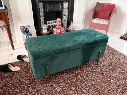 Photo of free Faux velvet chest (Streatham Common) #1