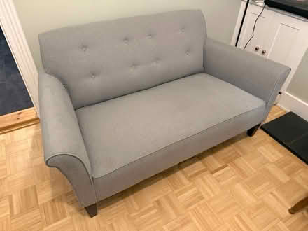 Photo of free Grey Heals reupholstered sofa (Epsom, KT18) #1