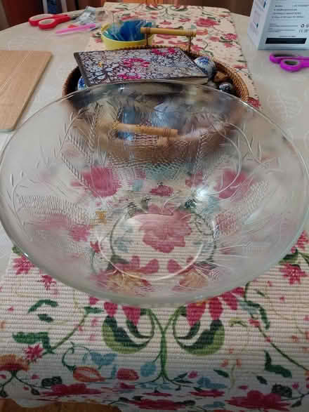 Photo of free Nice big glass bowl (Rowner PO13) #2
