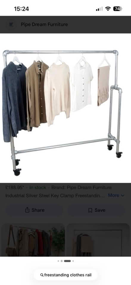 Photo of Freestanding Clothes Rail (Colchester CO2) #1