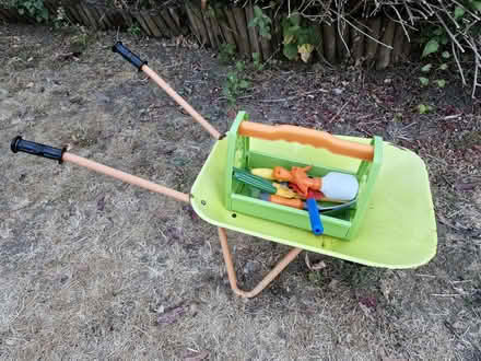 Photo of free Child's wheelbarrow and garden set (Chells SG2) #2