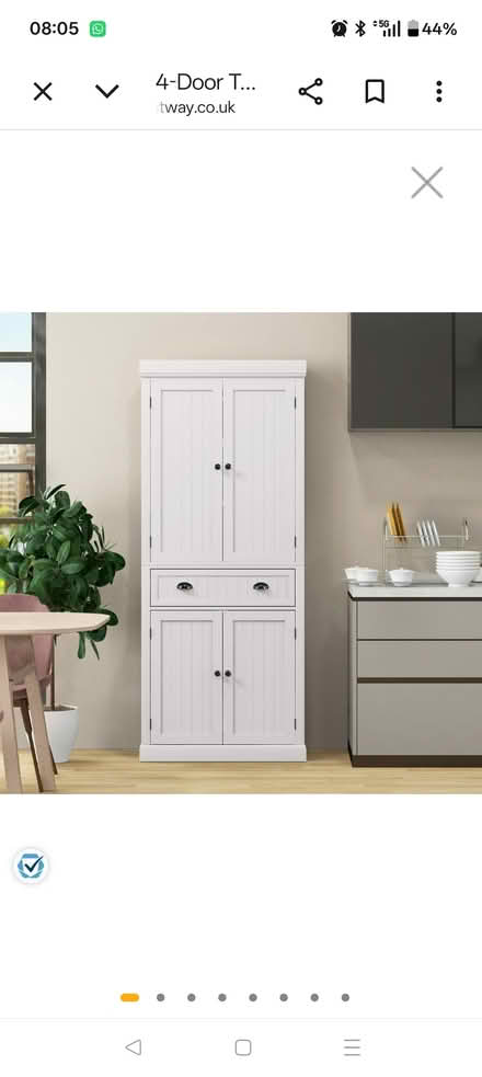 Photo of free Tall white kitchen cupboard (Walthamstow E17) #2
