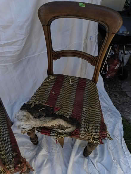 Photo of free Dining chairs needing restoration (East wall) #3