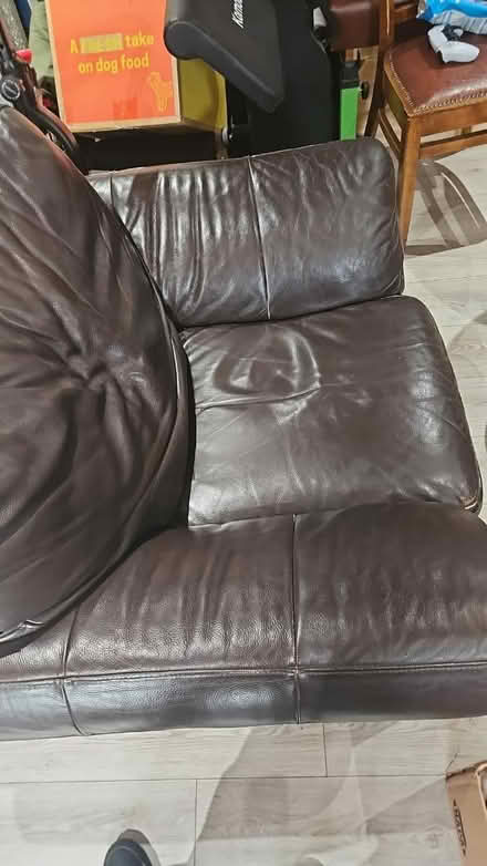 Photo of free Large leather armchair (BT48) #3