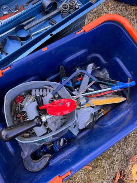 Photo of free Various tools and boxes and wires (Cheam SM2) #2