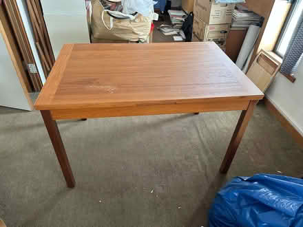 Photo of free Teak extendable dining table set with six chairs. (Norham Manor OX2) #1