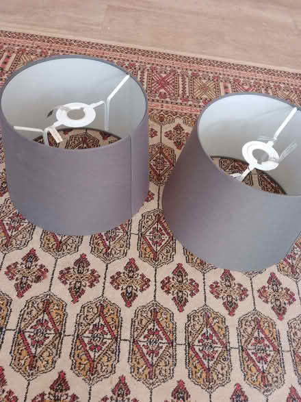 Photo of free 2 X Charcoal grey lampshades (Sudbury CO10) #1