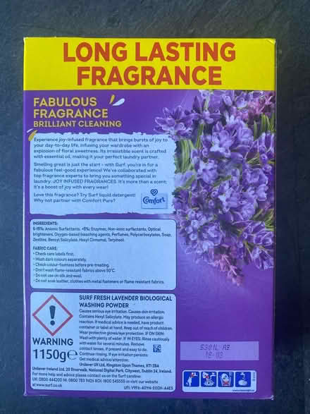 Photo of free Surf biological washing powder (The wick, Wickford) #2