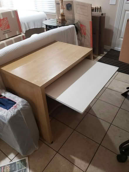 Photo of free Computer desk, side table (Downtown Bartlett) #1
