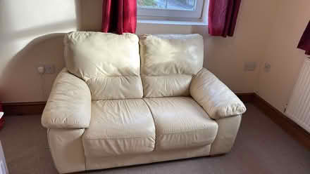 Photo of free Cream 2 seater sofa (Combs Ford IP14) #2