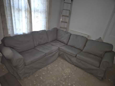 Photo of free Grey sofa (Heathfield TQ12) #1
