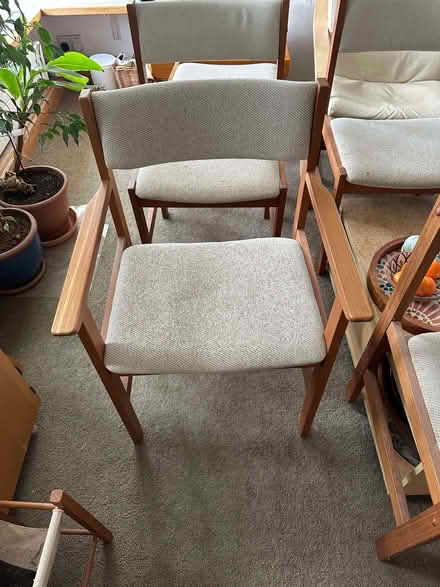 Photo of free Teak extendable dining table set with six chairs. (Norham Manor OX2) #4